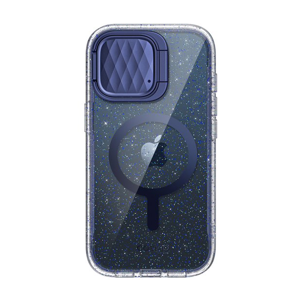 iPhone 15 Pro Max Cosmo Mag Case- Glitter Blue