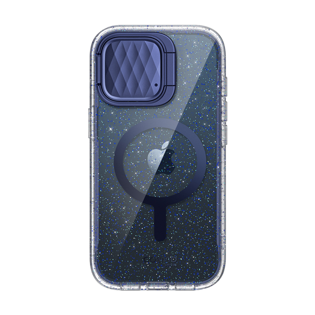 iPhone 15 Pro Max Cosmo Mag Case - Glitter Blue