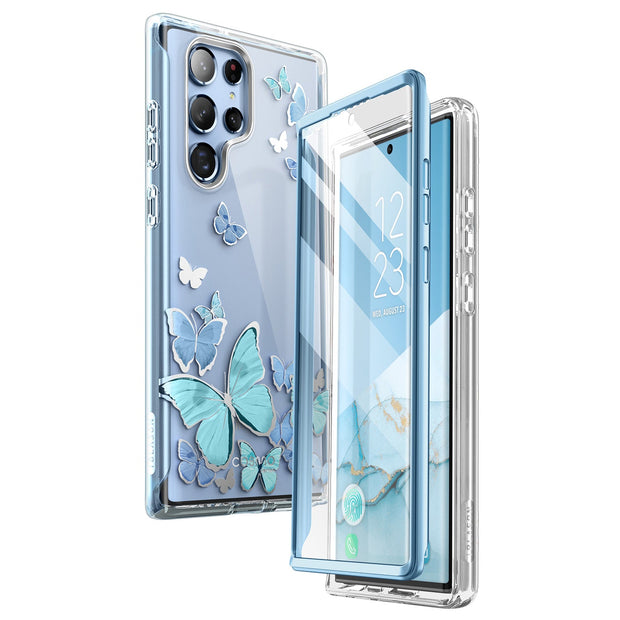 Galaxy S22 Ultra Cosmo Case(Open-Box) - Blue Butterfly