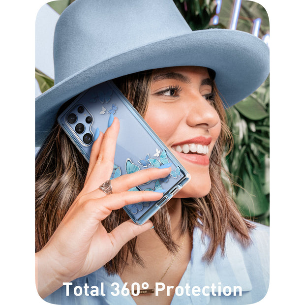 Galaxy S22 Ultra Cosmo Case(Open-Box) - Blue Butterfly