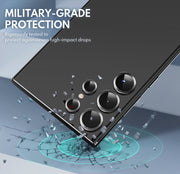 Tempered Glass Camera Lens Protector for Galaxy S23 Ultra-Black