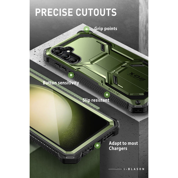 Galaxy S23 FE Armorbox Rugged Case - Dark Green