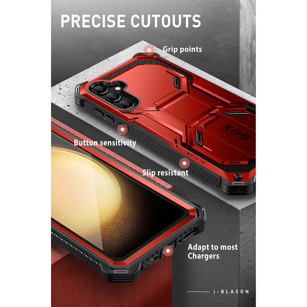 Galaxy S23 FE Armorbox Rugged Case - Metallic Red