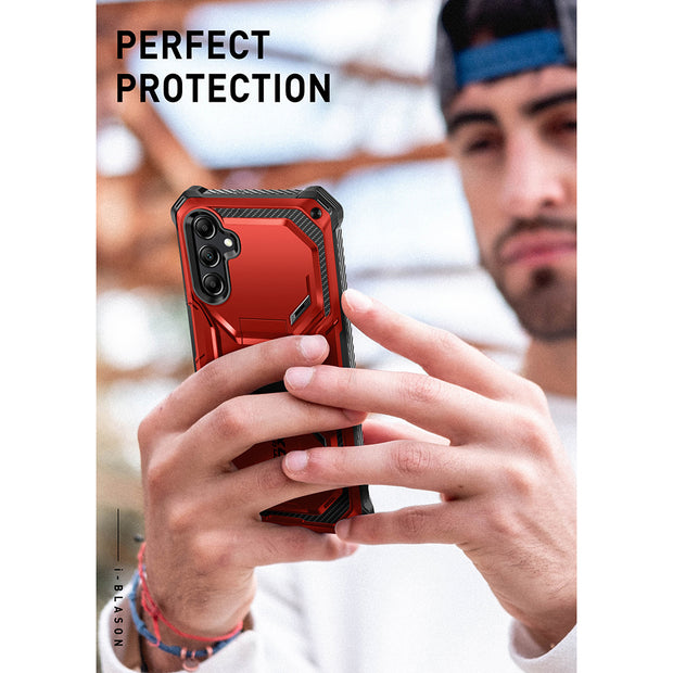 Galaxy S23 FE Armorbox Rugged Case - Metallic Red