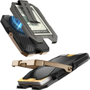 MagSafe Wallet with Stand and Money Clip - Gold
