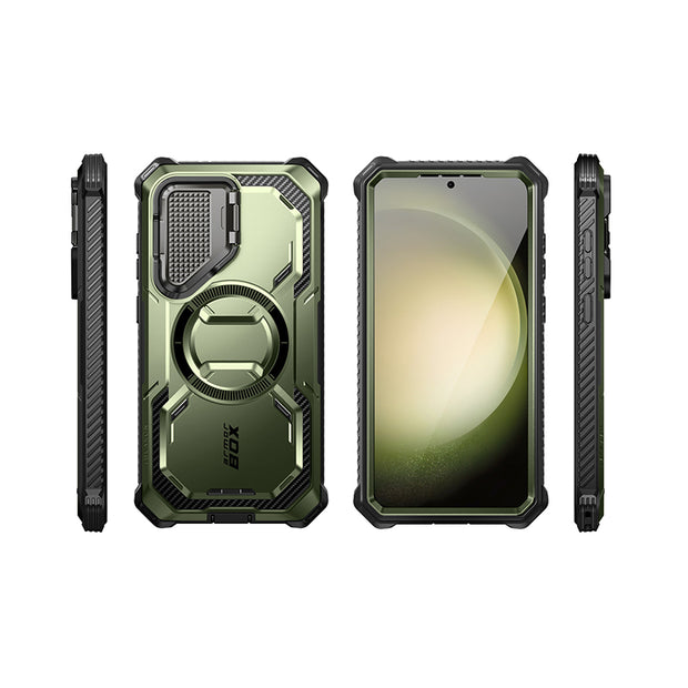 Galaxy S24 Armorbox Protective Phone Case(open box) - Dark Green