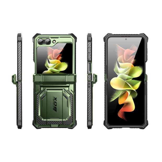 Samsung Galaxy Z Flip 5 case black SUPCASE IBLSN ARMORBOX