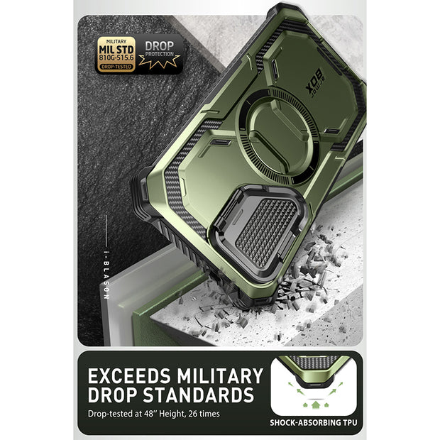 Galaxy S24 Armorbox Protective Phone Case(open box) - Dark Green