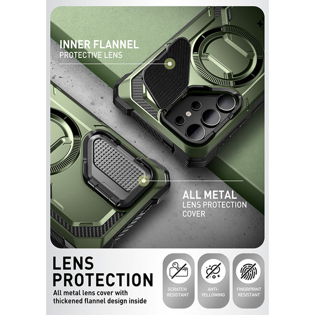 Galaxy S24 Ultra Armorbox Protective Phone Case - Dark Green