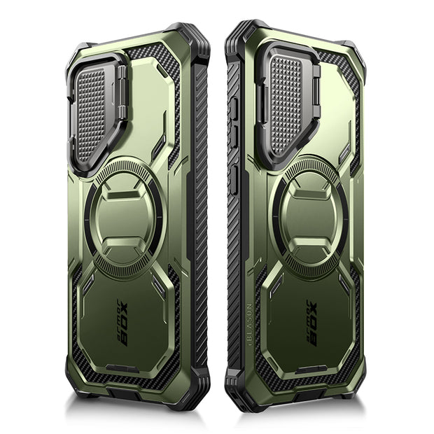 Galaxy S24 Armorbox Protective Phone Case(open box) - Dark Green