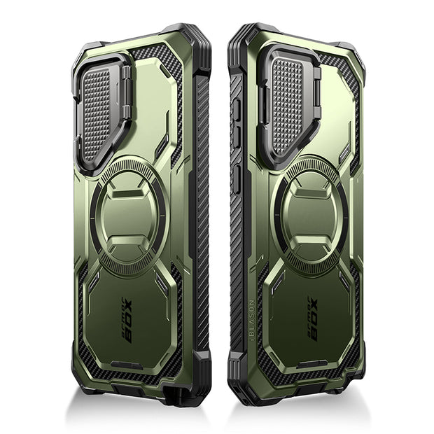 Galaxy S24 Ultra Armorbox Protective Phone Case - Dark Green