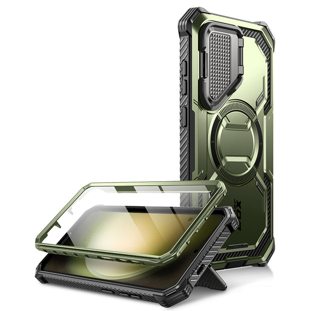 Galaxy S24 Armorbox Protective Phone Case(open box) - Dark Green