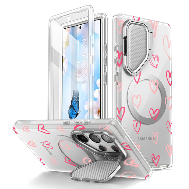 Galaxy S24 Ultra Cosmo Clear Phone Case - Hearts