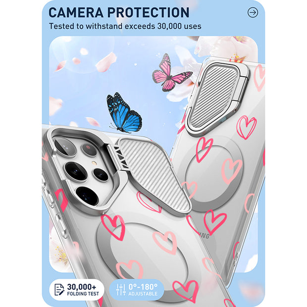 Galaxy S24 Ultra Cosmo Clear Phone Case - Hearts