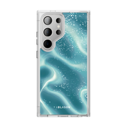 Galaxy S23 Ultra Halo MagSafe Cute Phone Case - Blue Retro Waves