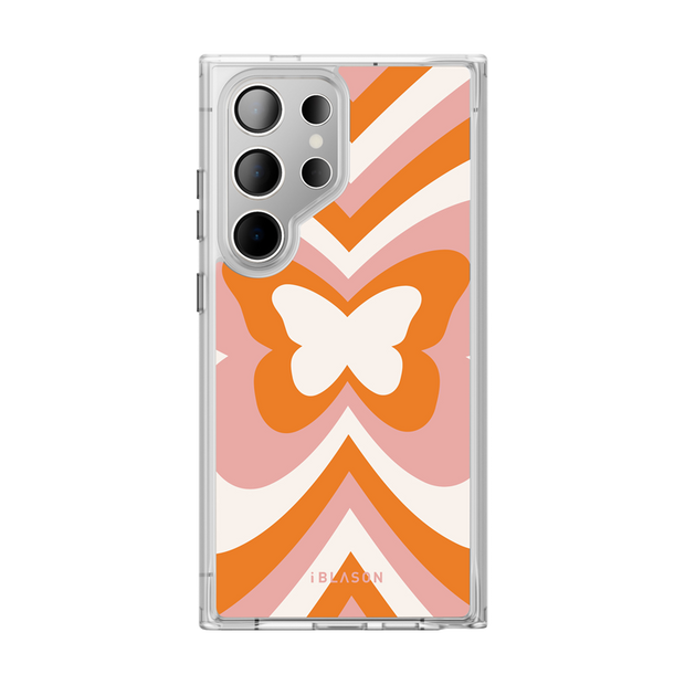 Galaxy S23 Ultra Halo MagSafe Cute Phone Case - Retro Butterfly