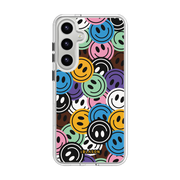 Galaxy S25 Plus Halo MagSafe Cute Phone Case - Rainbow Smiles
