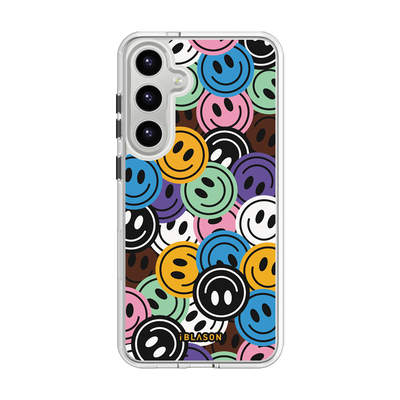 Galaxy S25 Halo MagSafe Cute Phone Case - Rainbow Smiles