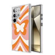 Galaxy S24 Ultra Halo MagSafe Cute Phone Case - Retro Butterfly