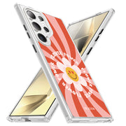 Galaxy S24 Ultra Halo MagSafe Cute Phone Case - Retro Flower Power