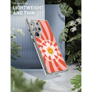 Galaxy S24 Ultra Halo MagSafe Cute Phone Case - Retro Flower Power