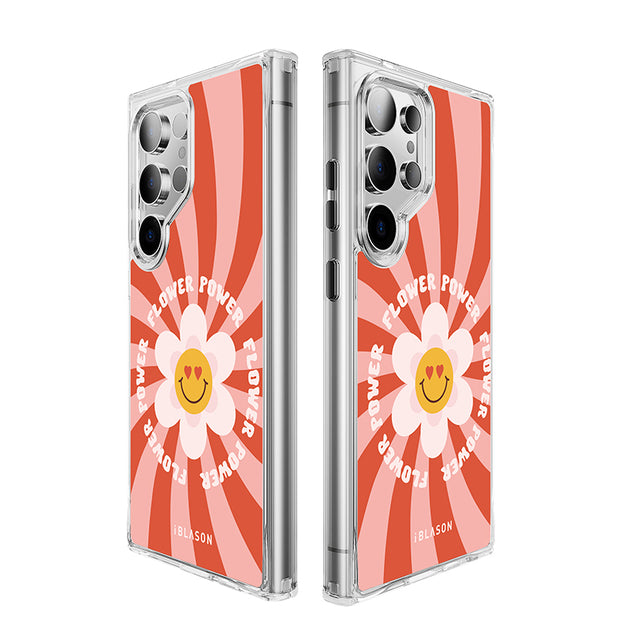 Galaxy S24 Ultra Halo MagSafe Cute Phone Case - Retro Flower Power
