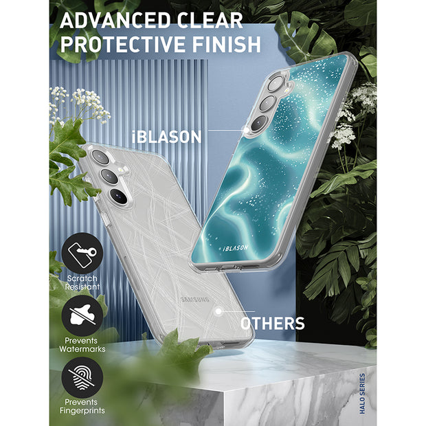 Galaxy S23 Plus Halo MagSafe Cute Phone Case - Blue Retro Waves