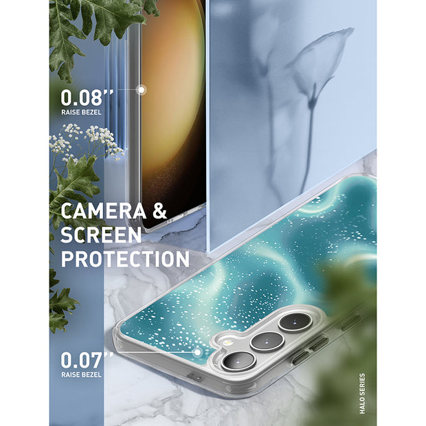 Galaxy S23 Plus Halo MagSafe Cute Phone Case - Blue Retro Waves
