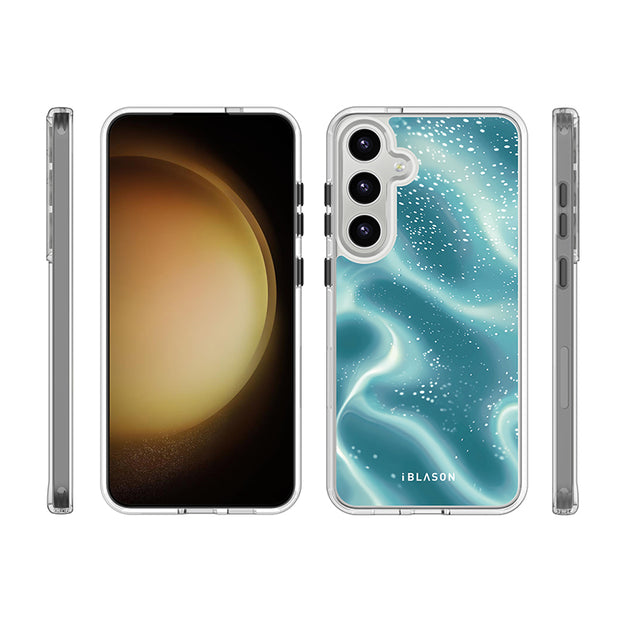 Galaxy S23 Plus Halo MagSafe Cute Phone Case - Blue Retro Waves