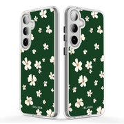 Galaxy S23 Plus Halo MagSafe Cute Phone Case - Green Daisies