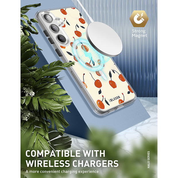 Galaxy S23 Plus Halo MagSafe Cute Phone Case - Sweet Cherries