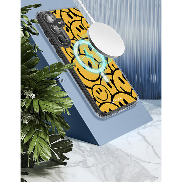 Galaxy S23 Halo MagSafe Cute Phone Case - Summer Smiles