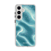 Galaxy S23 Halo MagSafe Cute Phone Case - Blue Retro Waves