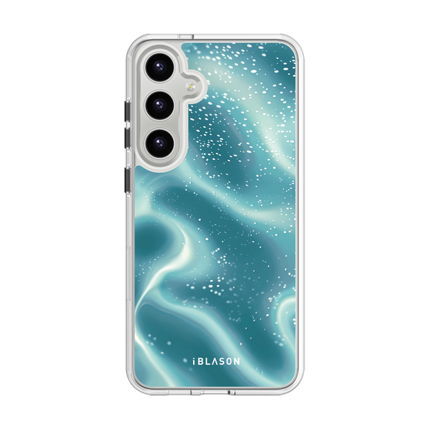 Galaxy S23 Halo MagSafe Cute Phone Case - Blue Retro Waves