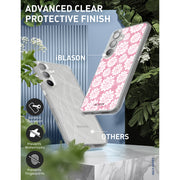 Galaxy S23 Halo MagSafe Cute Phone Case - Pink/White Daisies