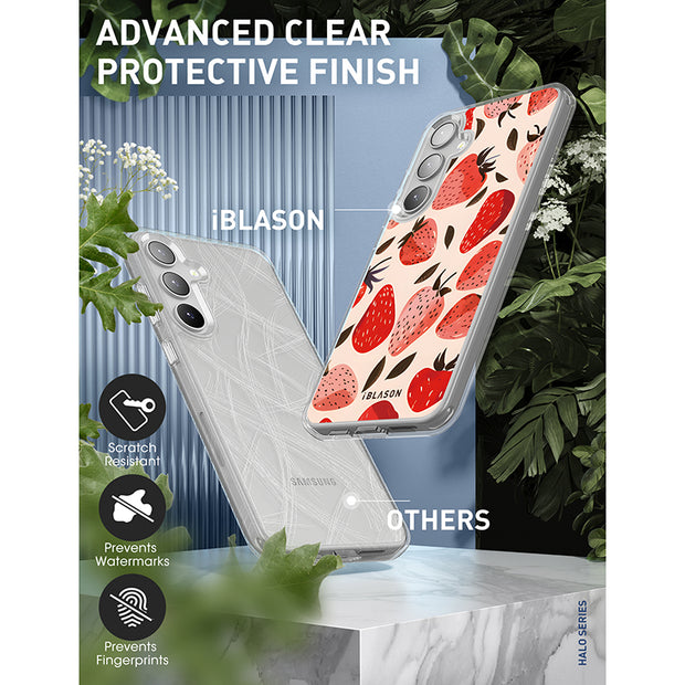 Galaxy S23 Halo MagSafe Cute Phone Case - Strawberries