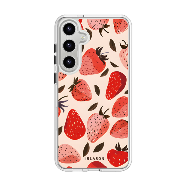Galaxy S23 Halo MagSafe Cute Phone Case - Strawberries
