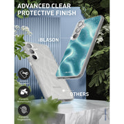 Galaxy S24 Plus Halo MagSafe Cute Phone Case - Blue Retro Waves