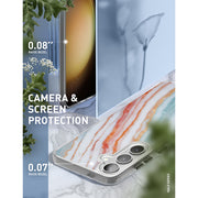 Galaxy S24 Plus Halo MagSafe Cute Phone Case - Marble Rainbow