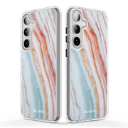 Galaxy S24 Plus Halo MagSafe Cute Phone Case - Marble Rainbow