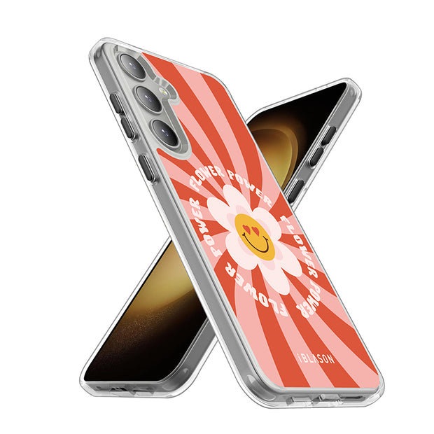 Galaxy S24 Plus Halo MagSafe Cute Phone Case - Retro Flower Power