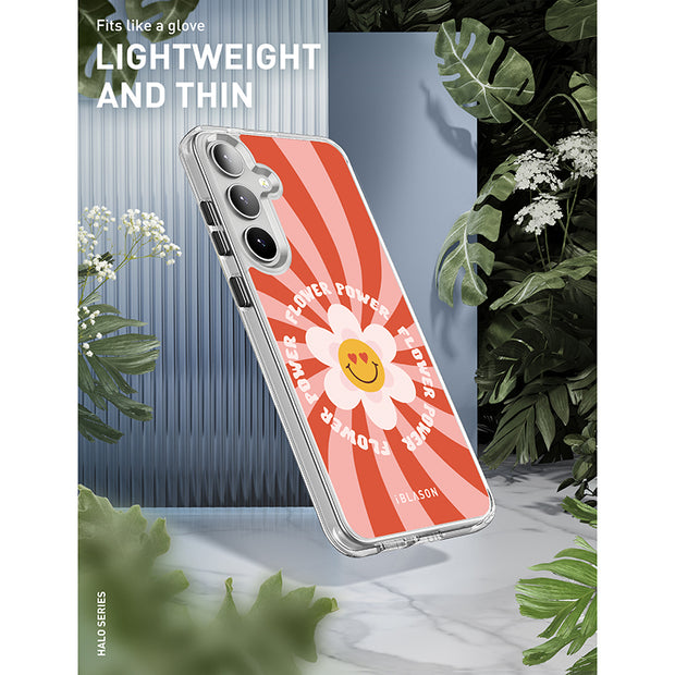 Galaxy S24 Plus Halo MagSafe Cute Phone Case - Retro Flower Power