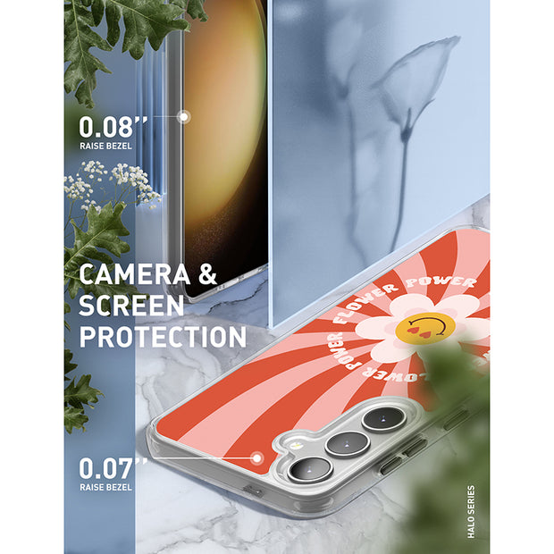 Galaxy S24 Plus Halo MagSafe Cute Phone Case - Retro Flower Power