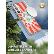 Galaxy S24 Plus Halo MagSafe Cute Phone Case - Retro Flower Power