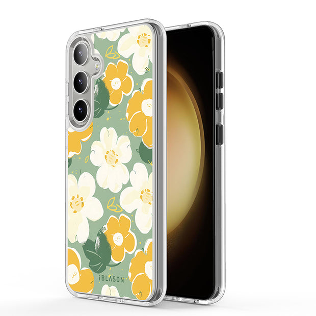 Galaxy S24 Plus Halo MagSafe Cute Phone Case - Spring Blooms