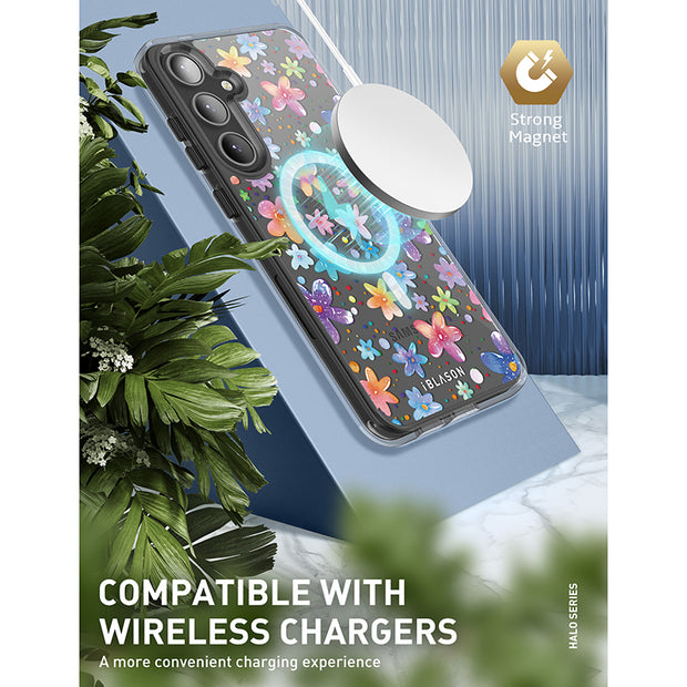 Galaxy S25 Halo MagSafe Cute Phone Case - April Showers
