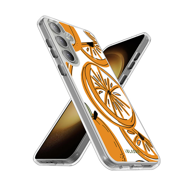 Galaxy S25 Halo MagSafe Cute Phone Case - Oranges