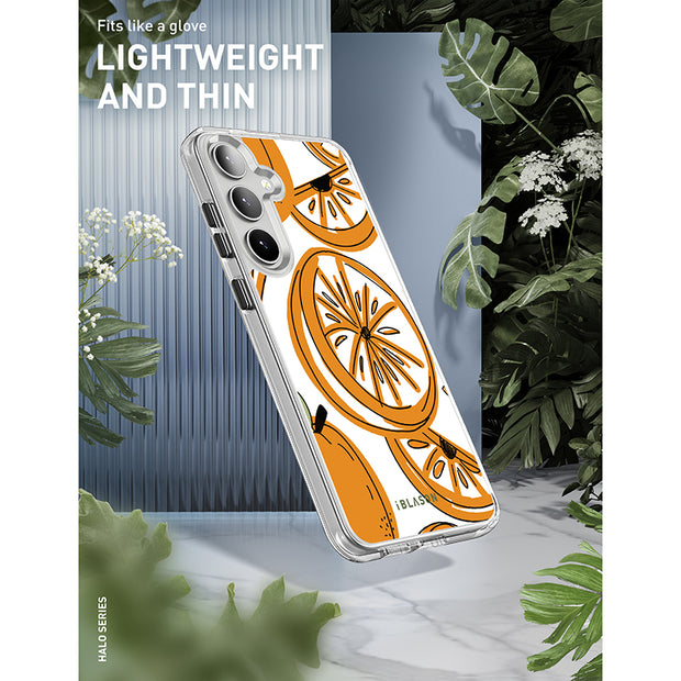 Galaxy S25 Halo MagSafe Cute Phone Case - Oranges