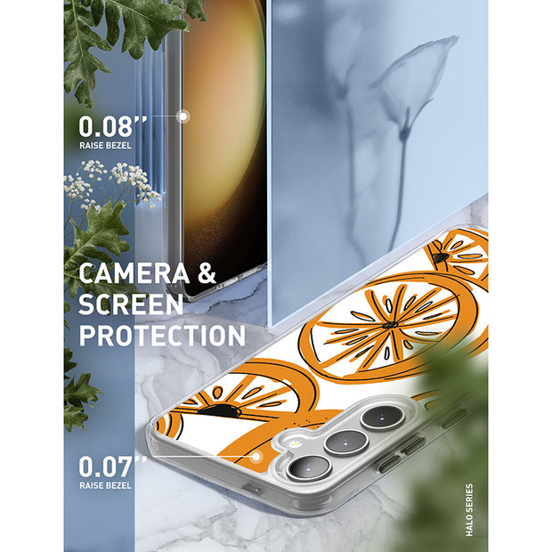 Galaxy S25 Halo MagSafe Cute Phone Case - Oranges