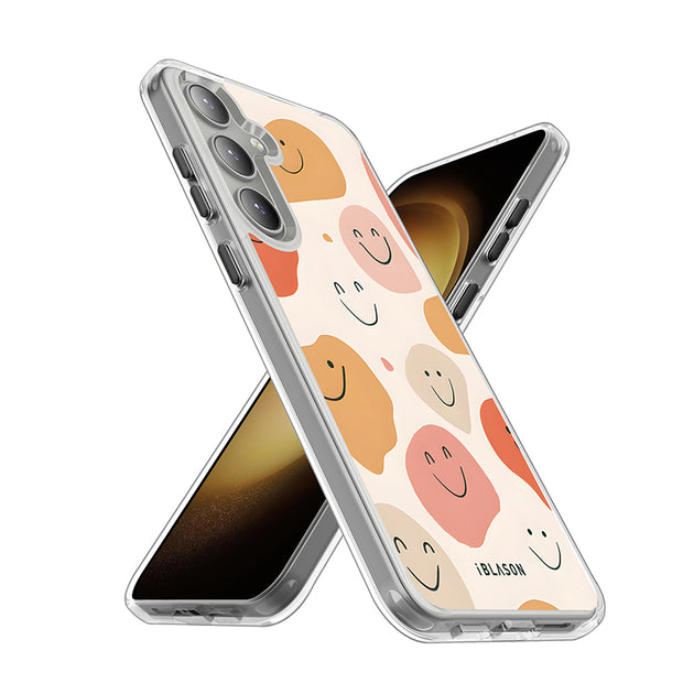 Galaxy S25 Halo MagSafe Cute Phone Case - Happy